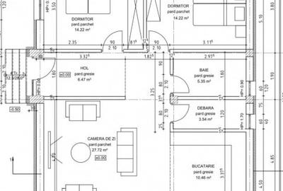 Casa individuala cu trei camere P+M, teren 400mp - 10