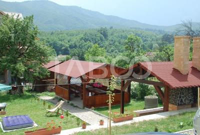 Pensiune 13 camere 16 bai sauna piscina si teren 1565 mp Cisnadioara