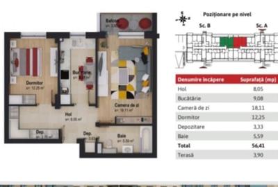 Apartament cu 2 camere decomandat în Central - 1