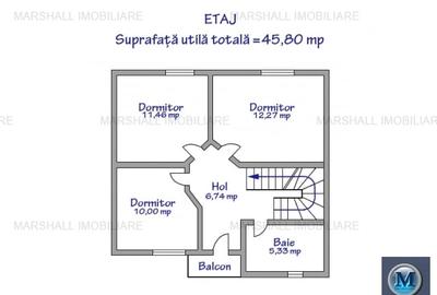 Vila cu 4 camere de vanzare, zona Rudului, 145 mp #16336 - 14