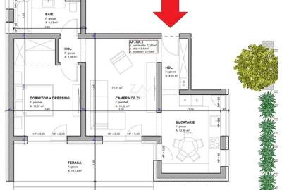 Apartament cu 2 camere în Moșnița Nouă - 14