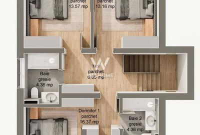 Casă cu 4 camere în Șura Mare