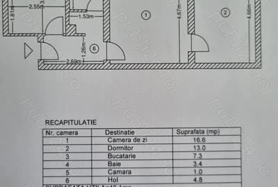 Apartament cu 2 camere în Central - 1