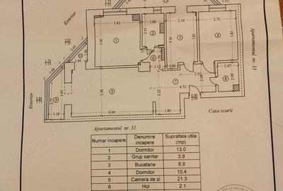 Apartament cu 3 camere decomandat în Central - 3