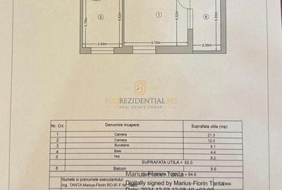 Apartament cu 2 camere modern - de inchiriat, strada Postalionului - 12