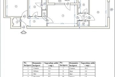 Etaj 1-Tatarasi Dispecer-3 Camere Semidecomandat 68mp-bloc fara risc - 2