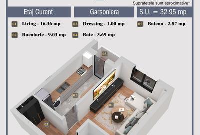 Garsoniera -  Decomandata - Militari Residence - 6