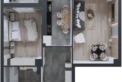 Promotie la plata  cash!  Apartament 2 camere CUG COD  152238 Promotie la plata  cash!  Apartament 2 camere CUG COD  152238 - 4