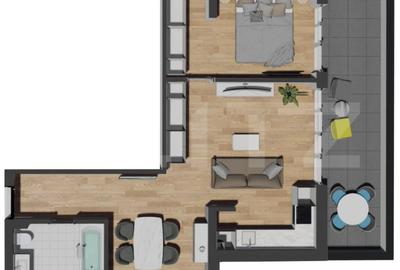 2 Camere | Terasa 15  mp | TVA Inclus | Zona Vivo - 5