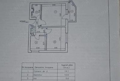 Apartament cu 2 camere decomandat în Nord - 3