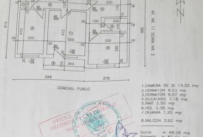 Apartament cu 3 camere decomandat în Cet - 1