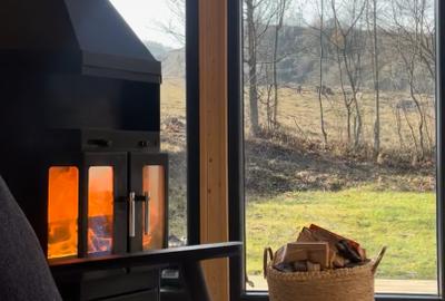 Cabana A frame situata la marginea padurii de foioase - 13