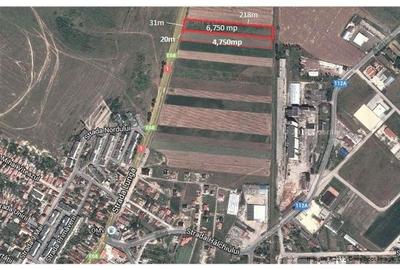 Teren Construcții extravilan de 6750 mp, în Exterior Vest