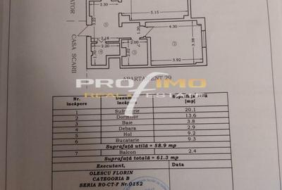 Apartament cu 2 camere decomandat în Central