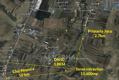 Teren constructii 10 parcele - 900mp | front 25m  |  Jucu de Sus - 2