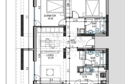 3 camere | terasa 74 mp. vederea la padure - 2
