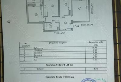 De vanzare apartament cu trei camere confort 1 - 1
