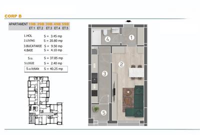 Garsoniera- acces facil metrou Aparatorii Patriei-centrala proprie - 4