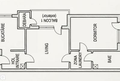 Apartament cu 2 camere în Tudor Vladimirescu - 1