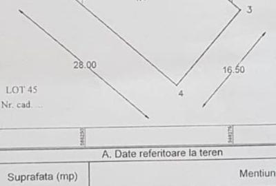 Teren de 462 mp, în Tărtășești
