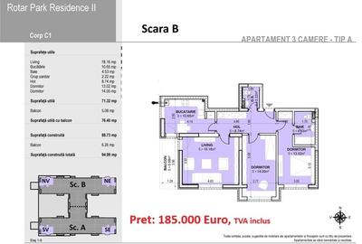 3 camere Rotar Park Residence-2-10min Metrou..... PROMOTIE LUNA DECEMBRIE!!!!! - 4