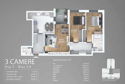 Apartament 3 camere 2 bai bucatarie inchisa Aurel Persu gata de mutare. - 2