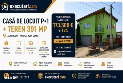 Casă cu 3 camere cu Teren 391 Mp în Aghireșu - 1
