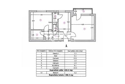 Apartament cu 2 camere decomandat în Decebal - 12