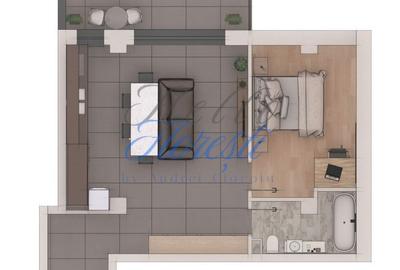 Apartament cu 2 camere semidecomandat în Florești