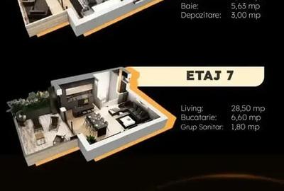 Penthouse Finalizat 190 mp | Terase spectaculoase | Parcare inclusa - 11