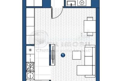 Apartament de vanzare cu o cameră in Galata,Iasi ,43,61 mp, bloc nou ! - 4