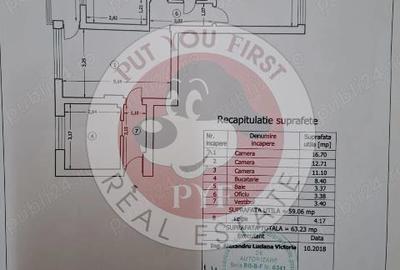 Metrou Jiului | 3 camere | 63mp | Semidecomandat | B12277 - 5