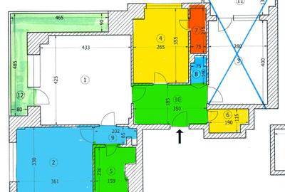 Apartament cu 3 camere semidecomandat în 1 Mai - 18