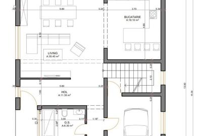 Casă individuala modernă cu 6 camere, garaj, pivniță si teren generos 650 mp - 4
