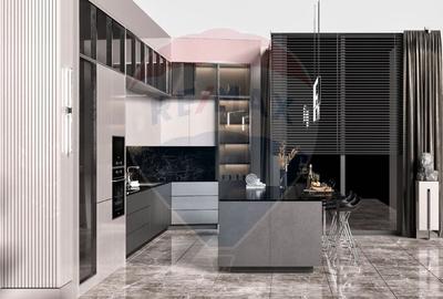 Penthouse cu 5 camere semidecomandat în Barbu Văcărescu - 6