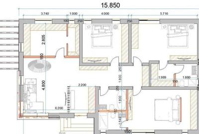 TVA inclus | Case PARTER 4 camere Trivale | Teren 465 mp | U - 3