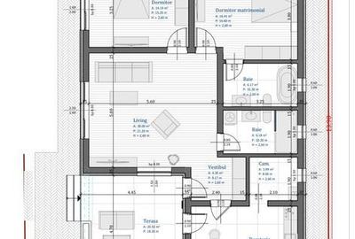 Casă cu 3 camere cu Teren 400 Mp în Moșoaia - 3