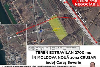 TEREN 1222mp, Extravilan in Moldova Noua - 2