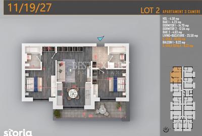 Apartament cu 3 camere în Titan - 1