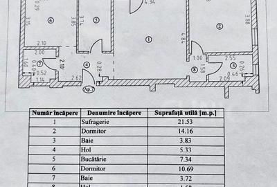 Apartament cu 3 camere în Tomis Nord - 2