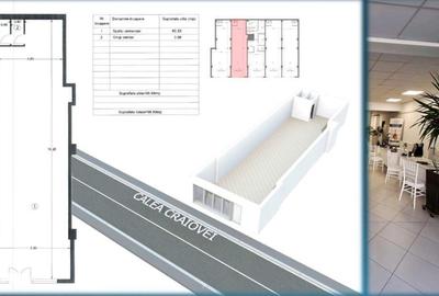 Spațiu comercial, de 99 mp, în Central