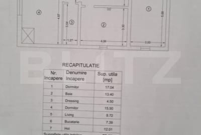 Apartament cu 3 camere decomandat, mobilat în Bucium - 14