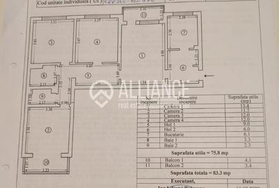 Tomis 3- City Mall ( COD 06) apartament 4 camere 88mp - 9