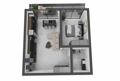 Apartament cu 2 camere decomandat în Nord - 5