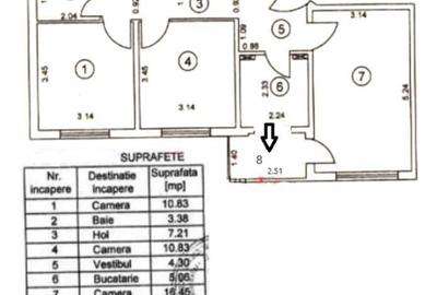 Vanzare apartament 3 camere Nicolae Grigorescu Ilioara - 8