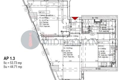 Studio dublu  cu 44 mp utili langa Mall Veranda - 2