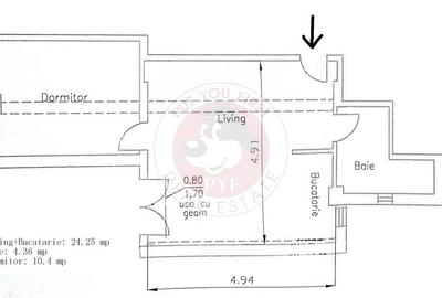 Chitila | 2 camere | 39mp | Semidecomandat | B12563 - 5