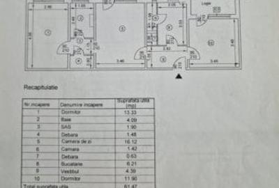 Apartament 3 camere-Tatarasi-Flora-etaj 1-bloc fara risc - 1