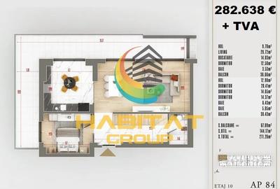 Duplex exclusivist, 5 camere,3 băi, 2 balcoane, premium - 13