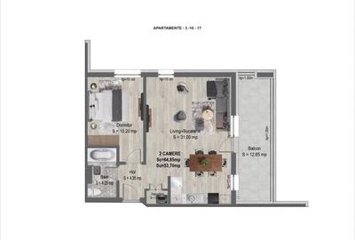 VANZARE  APARTAMENT CU 3 CAMERE  CARTIER MAGNOLIA VILLAGE ZONA PAULESTI LACURI - 4